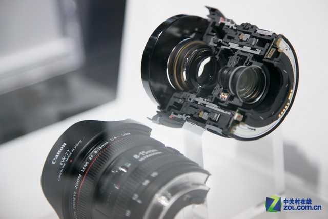 难得一见 佳能EOS M与600mm镜头剖面图_佳