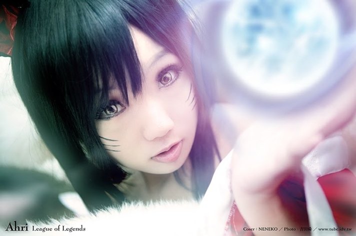 LOL九尾妖狐阿狸COS 台湾<em>萌妹子</em>演绎-<em>游戏</em>频