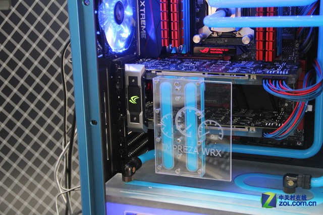 浅蓝色诱惑 极限分体式水冷实拍图赏