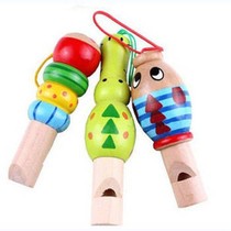 【儿童音乐玩具 卡通口哨 小喇叭 木制口哨 动物