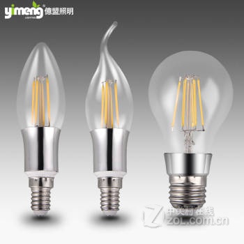 【yimeng 高亮LED灯泡2W\/4W\/6W\/8W拉尾尖