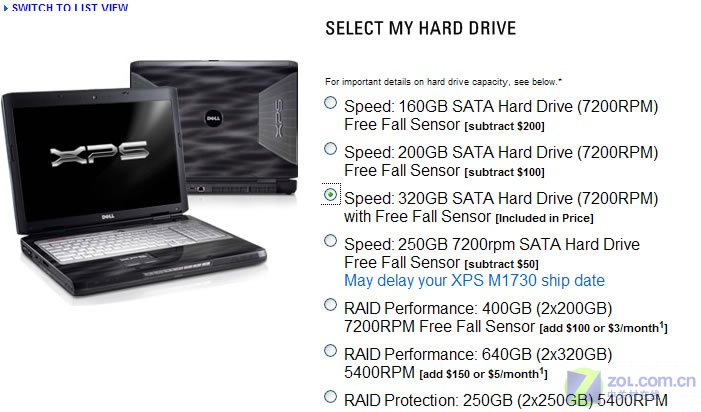 ����XPS�ʼǱ��ṩϣ��7200ת320GBӲ��ͼƬ����,ͼ1-ZOL�йش����ߵ�1��