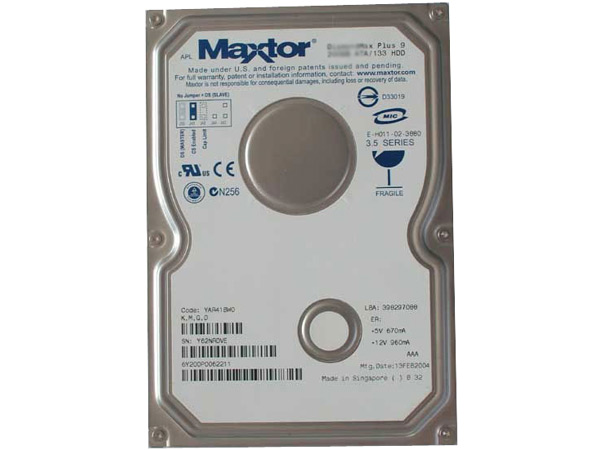 ���أ�Maxtor��DiamondMax Plus9 120G 7200ת 8M(��) ��1��