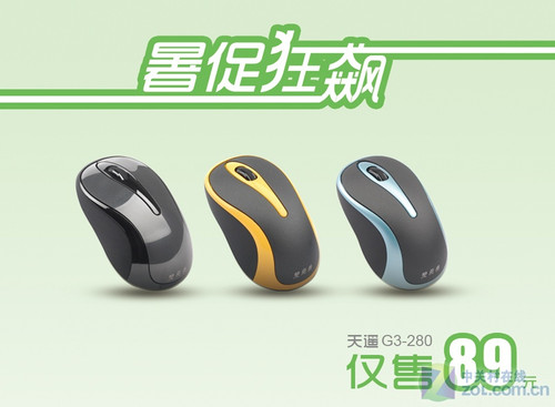 暑期疯狂促销 双飞燕G3-280只卖89元