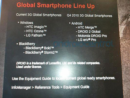 东家Verizon DROID 2WE/Merge即将上市 