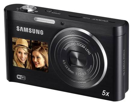 新一代双屏Wi-Fi相机DV300F让拍照更欢乐