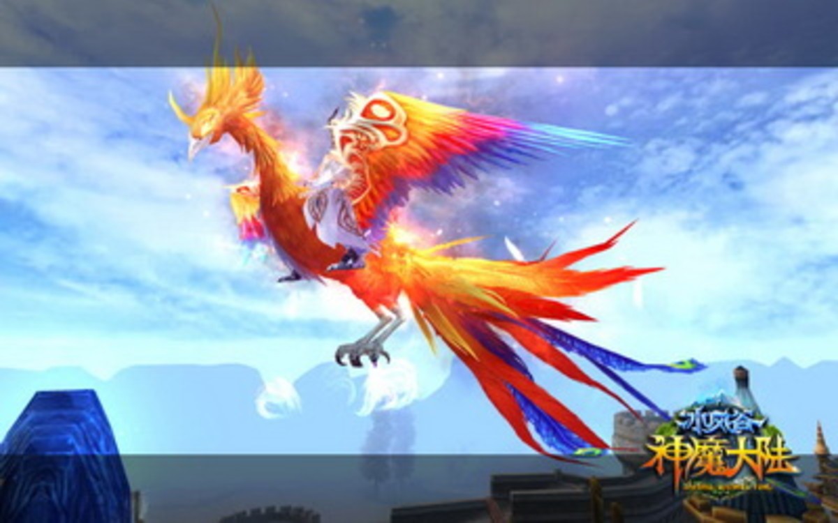 【高清图】飞龙凤凰当坐骑《神魔大陆·冰风谷