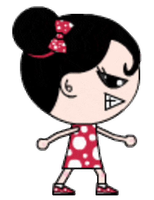 啾啾qq表情,穿红裙子的女生图片