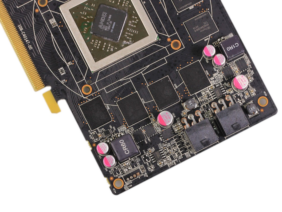 【高清图】 蓝宝石(sapphire)r9 270x 4g gddr5 白金版 oc局部细节图