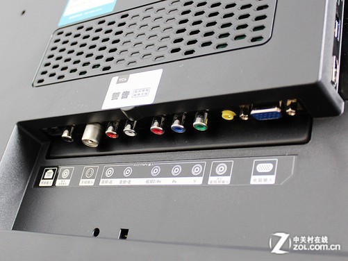 tcl d55a571u机身底部的视频接口