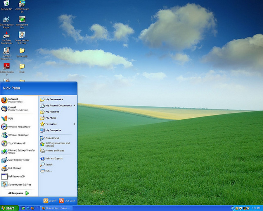 2001-2005年:windows xp windows xp一经推出就因为自己用户界面的