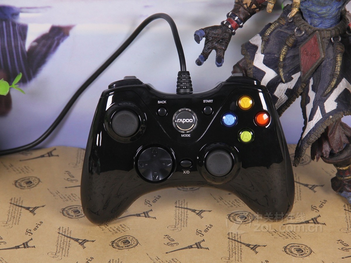雷柏v600电竞级振动游戏手柄-2014款