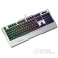 硕王SK-10七色彩虹背光游戏键盘 白色