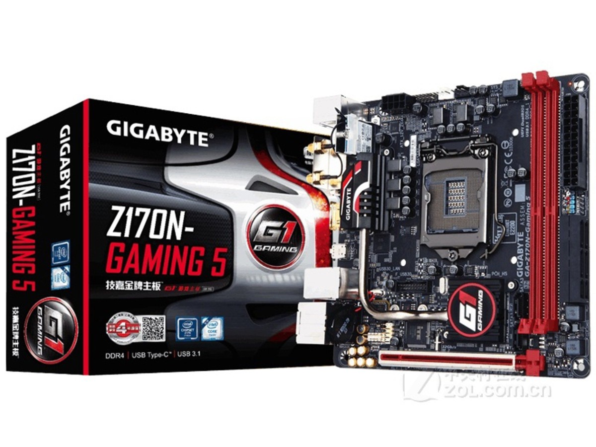 技嘉ga-z170n-gaming 5 整体外观图(2/3)