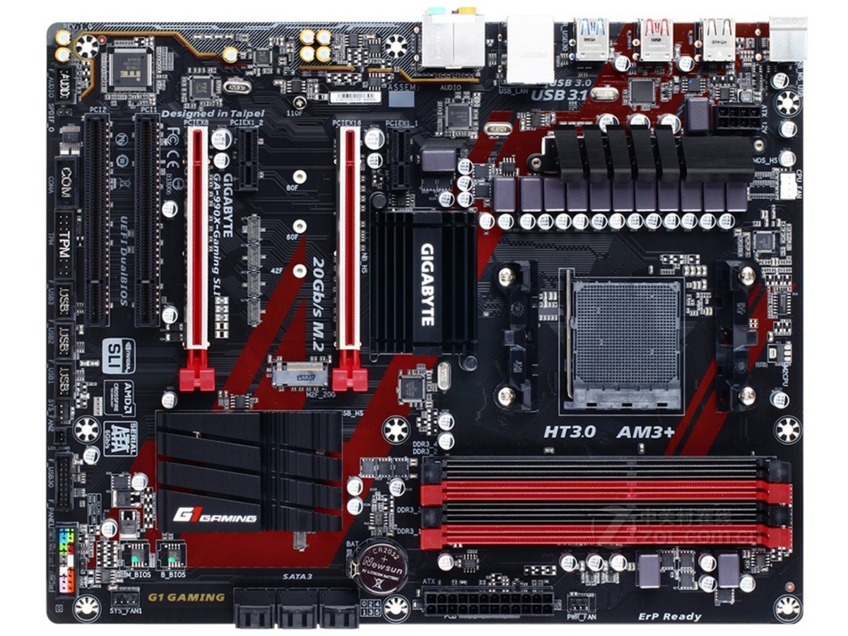 主板 技嘉主板 技嘉990x-gaming sli 图片 整体外观图 1 / 2隐藏