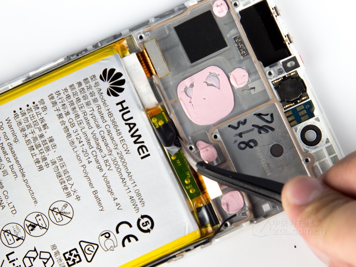 【高清图】 华为(huawei)p9(eva-al00/标准版/全网通)专业拆机 图155