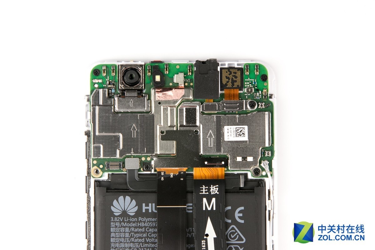 【高清图】 小机身大电池做工优良 华为nova拆解图61