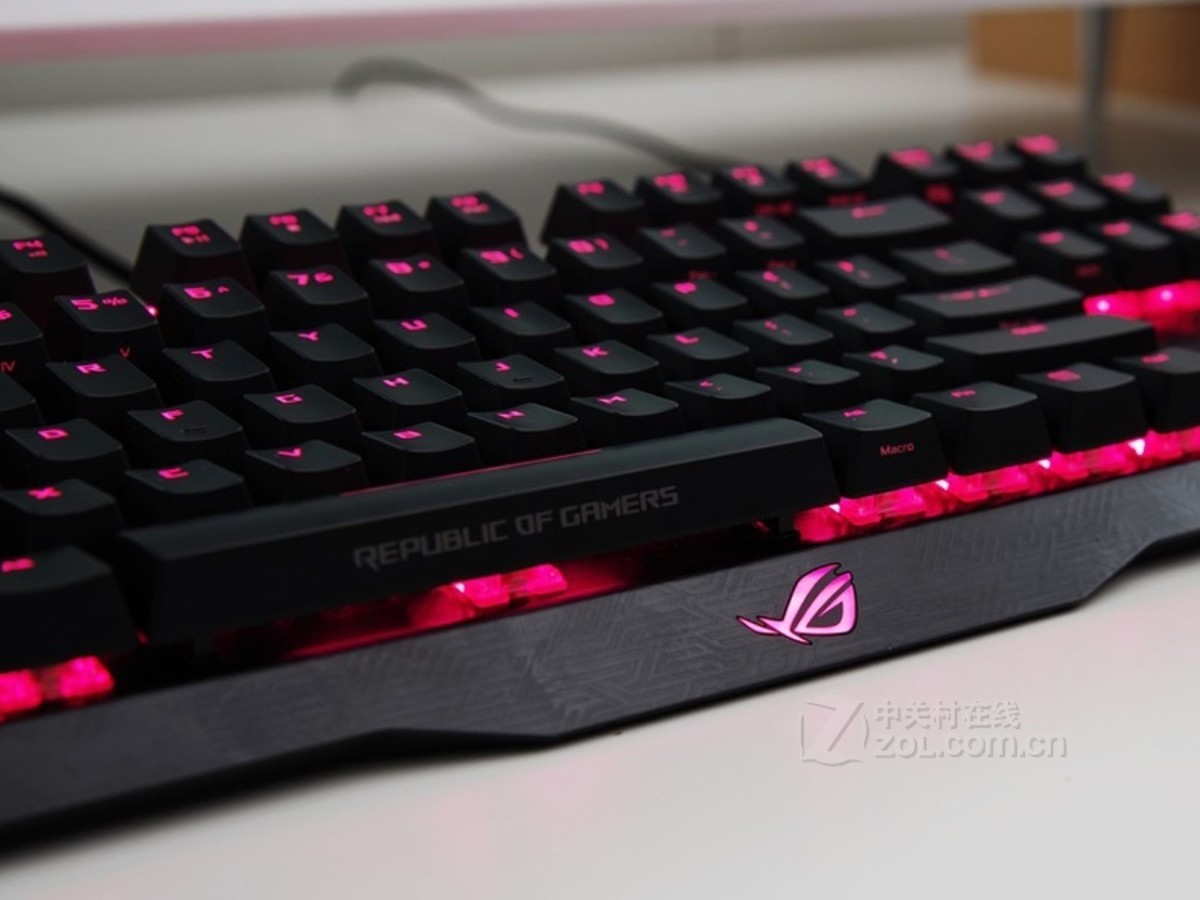 【高清图】 华硕(asus)rog claymore rgb机械键盘实拍图 图34