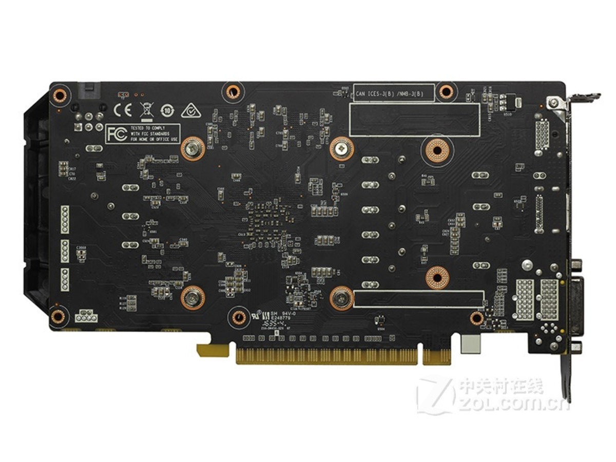 【高清图】 索泰(zotac)geforce gtx 1050ti-4gd5 雷霆版 pb整体外观