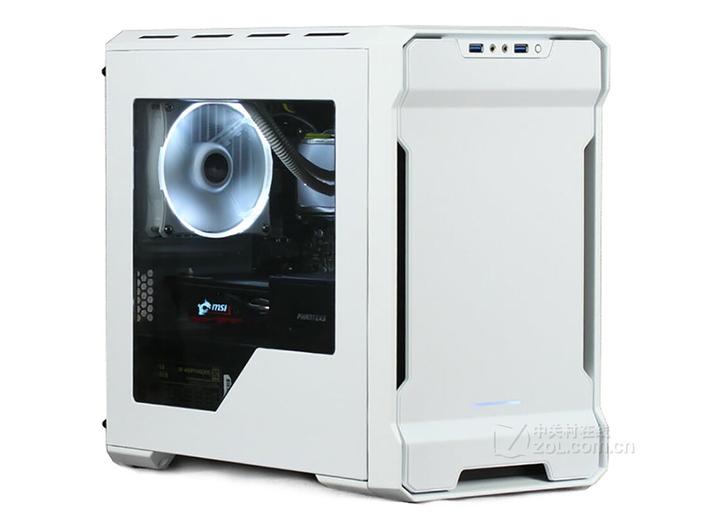【高清图】 phanteks(phanteks)追风者pk215迷你itx侧透水冷机箱整体