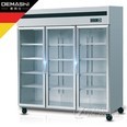 德玛仕(DEMASHI) 立式四门冰柜玻璃门商用双温 展示柜冷冻柜冰箱 三门全玻璃玻璃展示柜