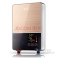 格仕尼电热水器淋浴即热式快速热过水热洗澡器 变频恒温 60YB土豪金奥运版
