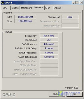 稳玩帝国3 金泰克512M DDR2内存测试