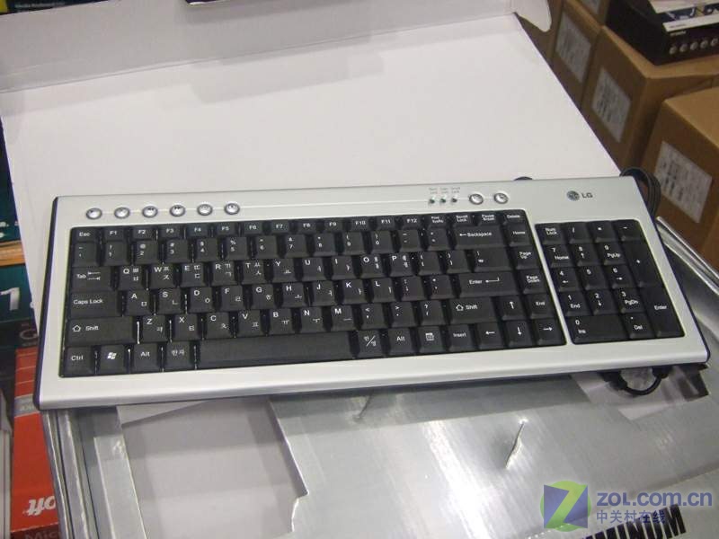 【高清图】 金属质感强 工包lg mk-2000键盘到货图6