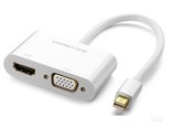 绿联MD108 Mini DP转HDMI/VGA 二合一转换器