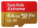 闪迪Extreme MicroSDXC UHS-I A2卡（64GB)