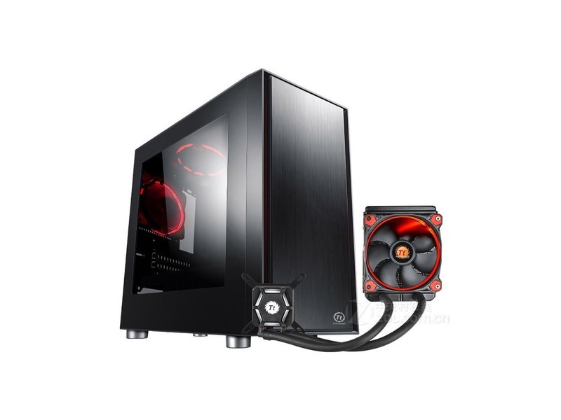 Tt 启航者F1+ 枭龙120 一体式CPU水冷散热器（支持AM4） - 图片 1