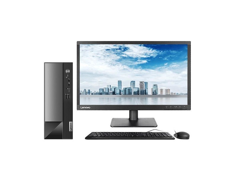 Lenovo настольный компьютер для офиса и налогового учёта малый корпус (i5 10400/4G/1T/DVD запись дисков /Win7/21.45 дюйма)