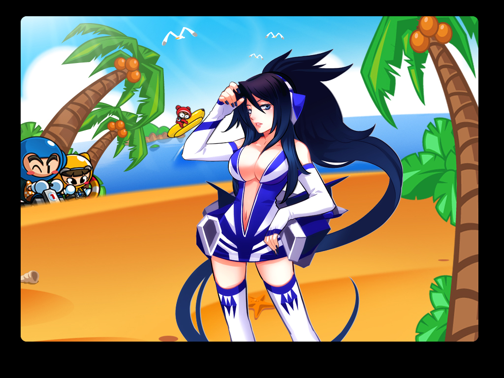 【高清图】 《跑跑卡丁车》 赛车萌娘夏日诱惑图2