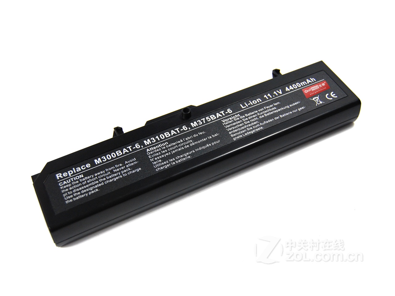 godmobi clevo m375 4400毫安笔记本电池