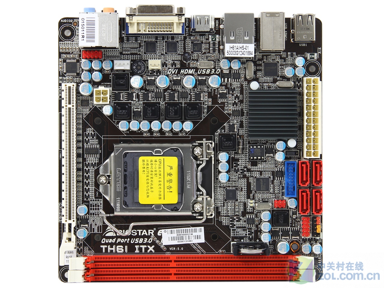 身材小但功能全 映泰h61迷你板美图赏