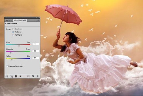 仙女下凡 PS制作梦幻美女飞天效果教程(未完)