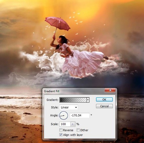 仙女下凡 PS制作梦幻美女飞天效果教程(未完)