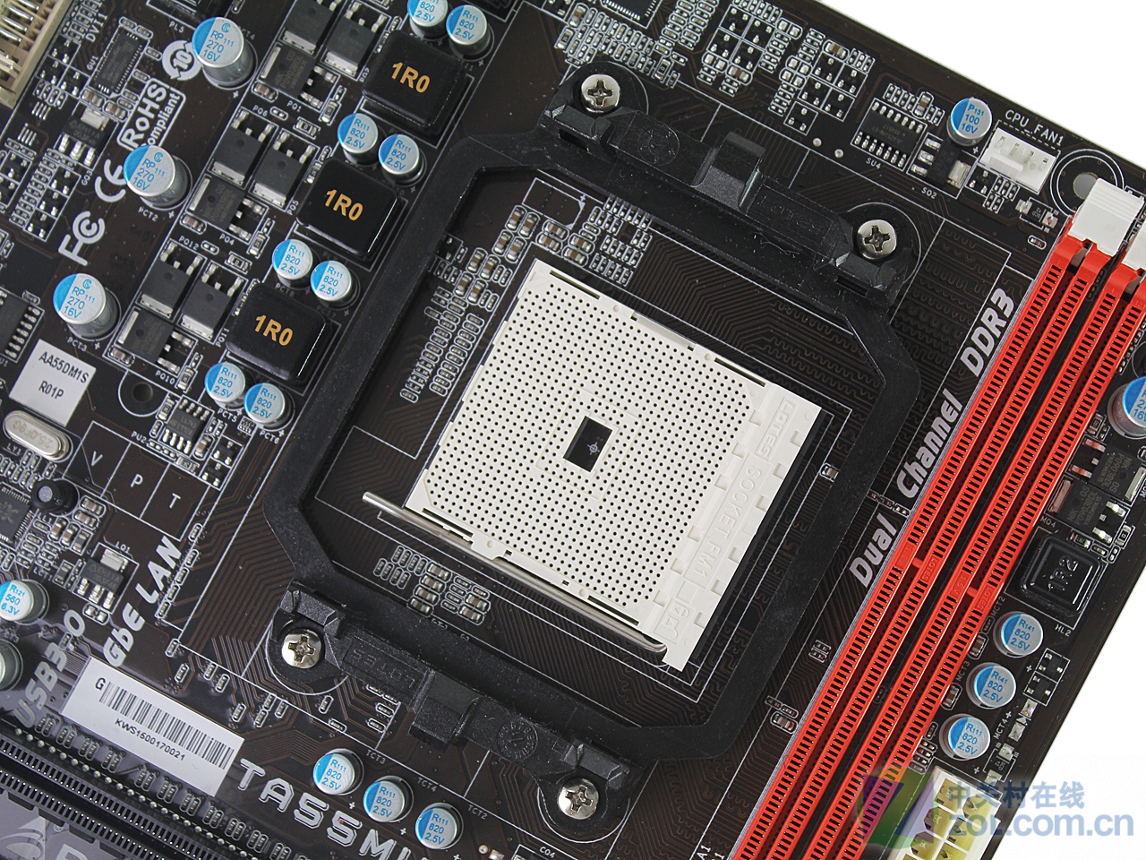 【图】新平台实用小板来袭 映泰a55高清图赏 第8页-zol主板