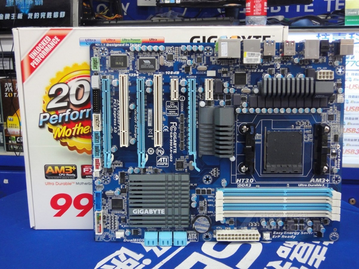 主板 技嘉主板 技嘉990xa-ud3(rev.1.x) 图片 实拍图 8 / 8隐藏