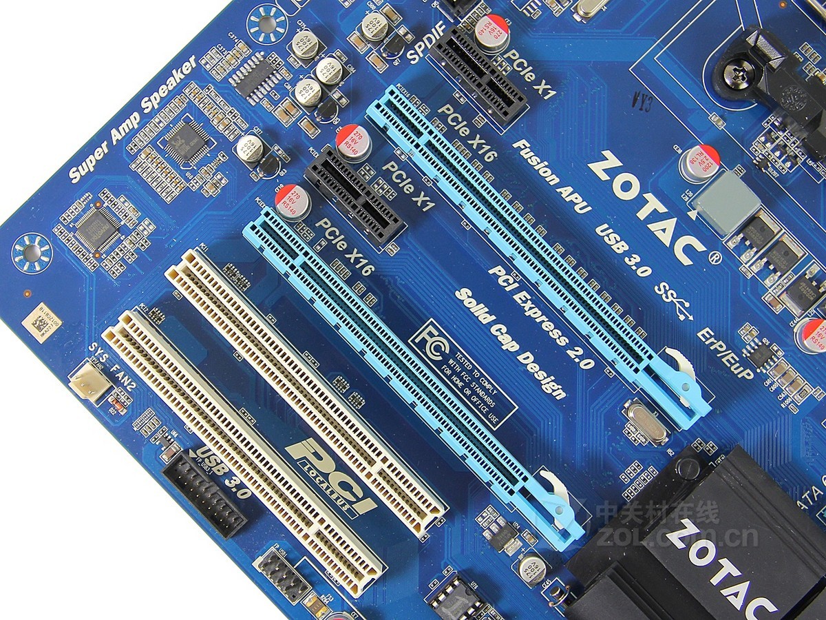 【高清图】 索泰(zotac)zt-a75皇冠版-a1du3显卡插槽 图5