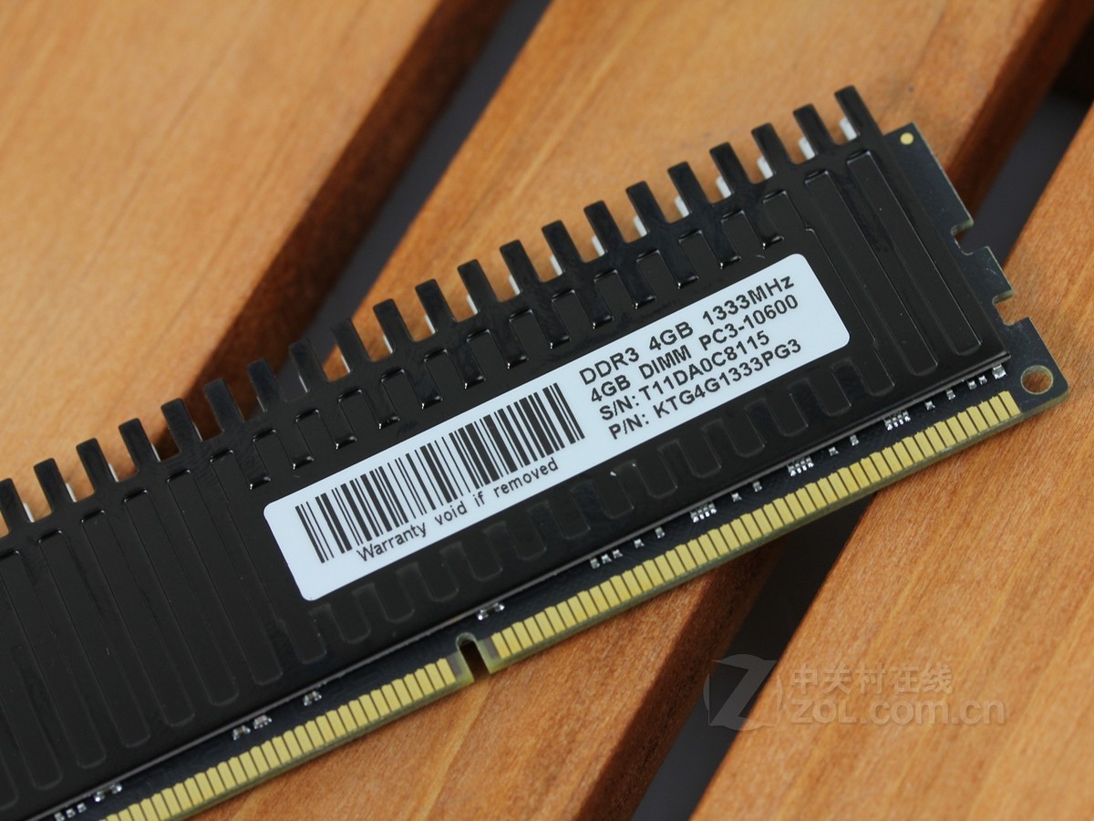 【高清图】 金泰克(kingtiger)4gb ddr3 1333(速虎-游戏版)效果图 图