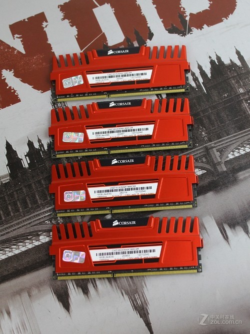 内存海盗船 16GB DDR3 1866 套装(CMZ16GX3M4X1866C9R)背面