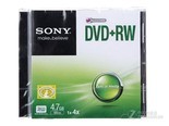 索尼DVD+RW 4速 4.7G（单片盒装）
