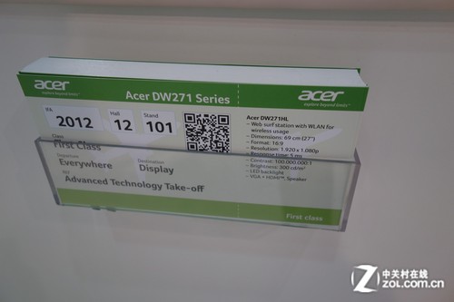 3D/WiFi/TV! Acer���������Ʒ��ʾ�� 