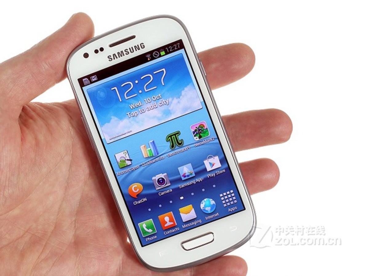 【高清图】 三星(samsung)galaxy siii mini(i8190n/16gb)整体外观图